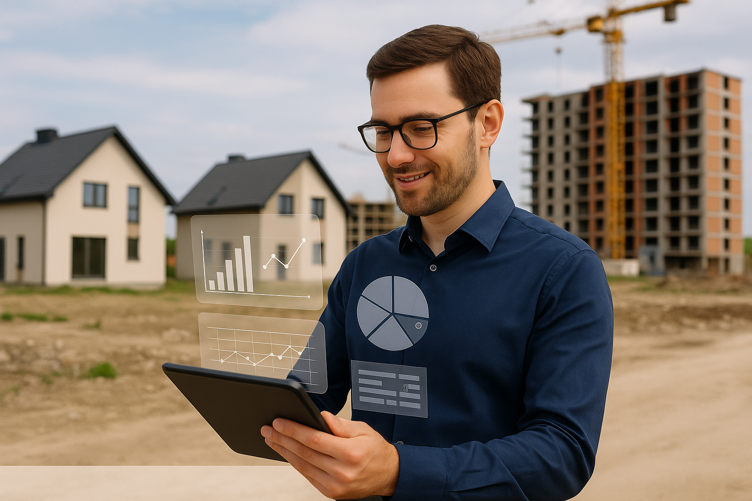 a man holding a tablet