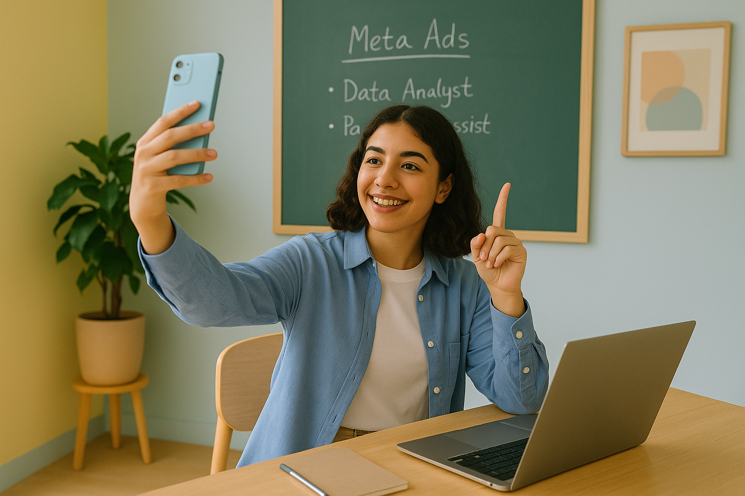 Gen Z perempuan bekerja part-time di coworking space